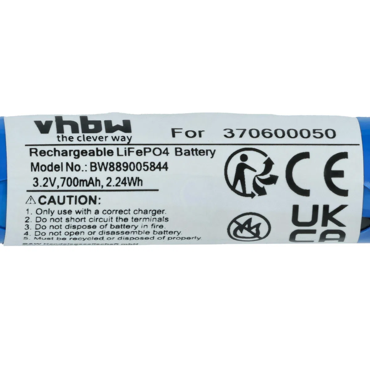 vhbw 4 baterie kompatybilne z Carrera 370181067, 370181066, 370181065 samochody wyścigowe (700mAh, 3,2 V, LiFePO4, 50 x 16 x 14 mm, JST ZH)