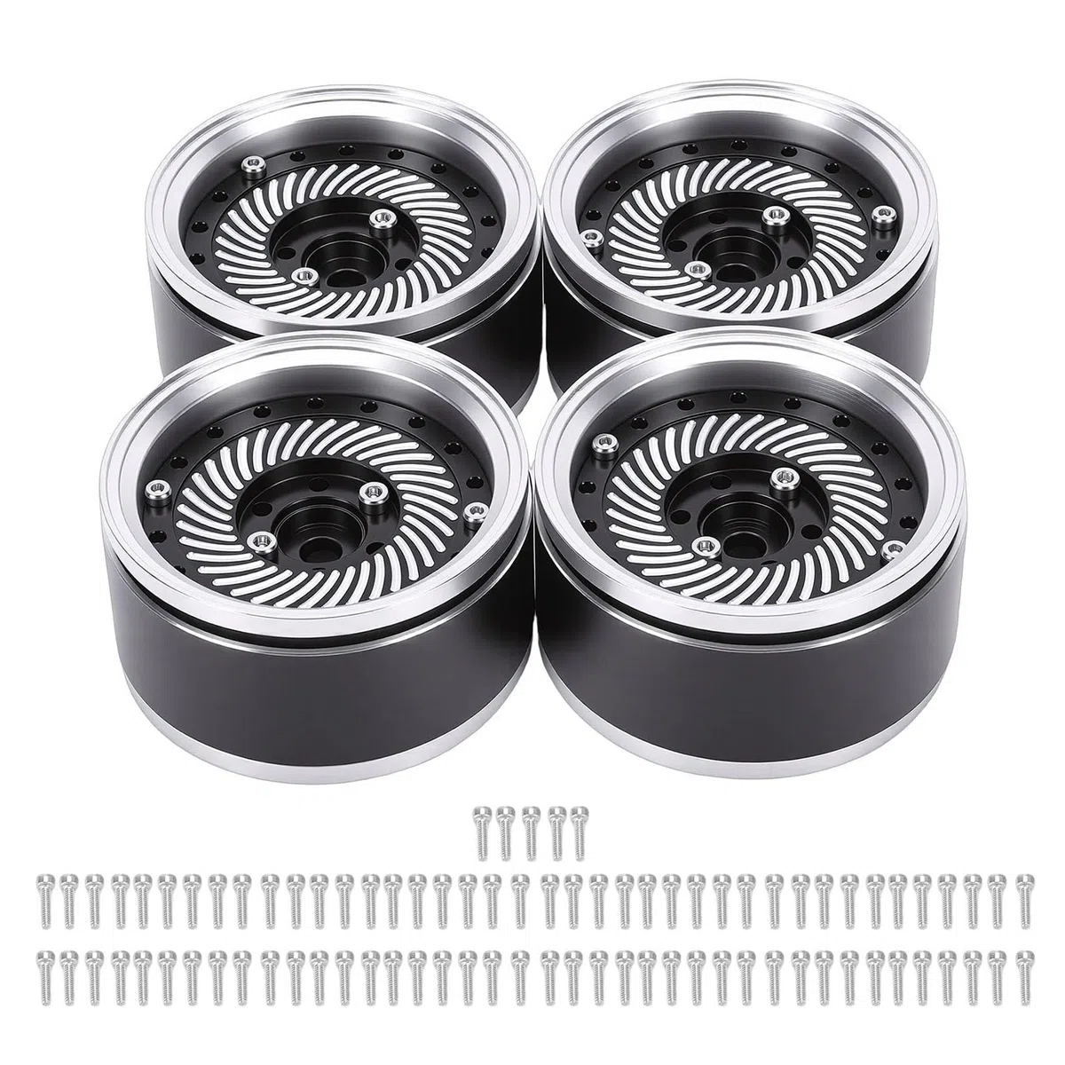 1.9 Cala Obręcze Beadlock, 4 SZT, Stop Aluminium, Anodowane
