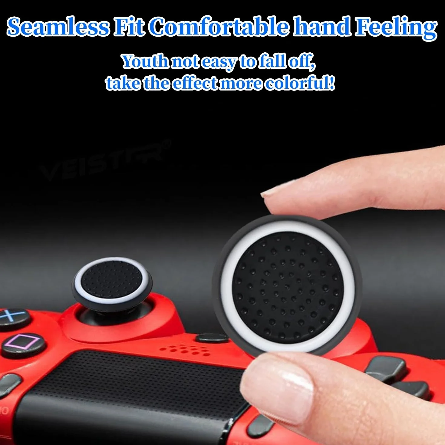 20 sztuk nasadek joysticka na kciuki do kontrolera PS5, akcesoria silikonowe, nakładki ochronne na joystick do konsoli Xbox One, nakładki ochronne na joystick, nakładki ochronne na joysticki