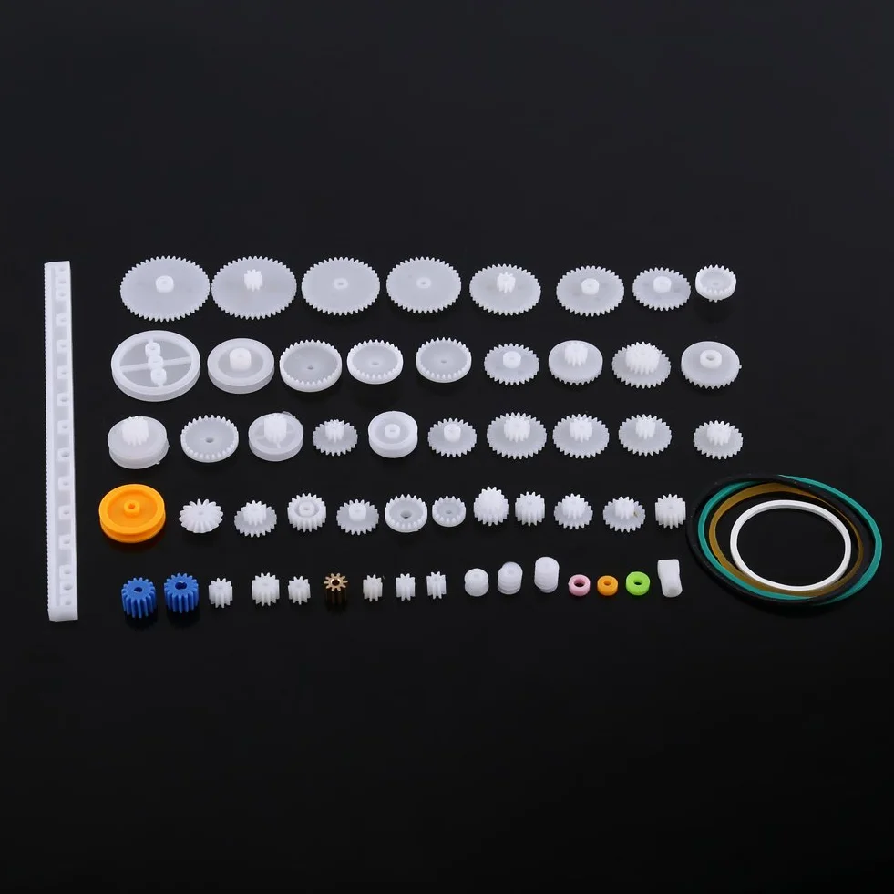 Koła zębate z tworzywa sztucznego, małe plastikowe koło zębate, przełożenie mini silnika, zestaw zębatek, części zamienne do samodzielnego wykonania Rdron Rdron samochodu, helikoptera, modeli,