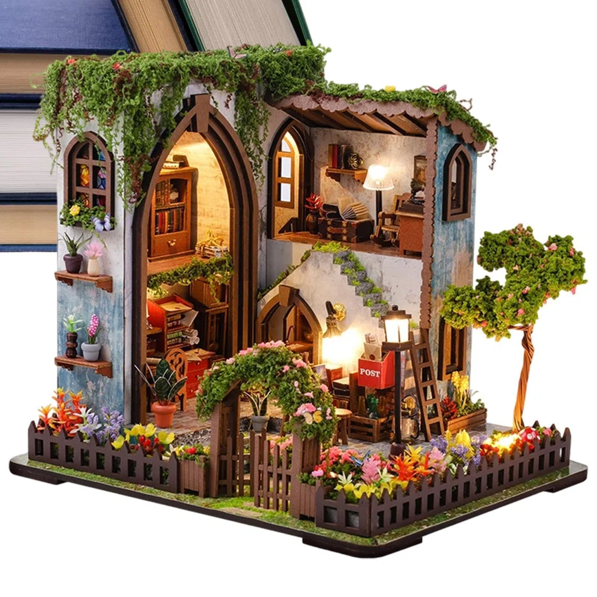 Miniaturowy zestaw do montażu dla dorosłych, ciepłe światło, realistyczny