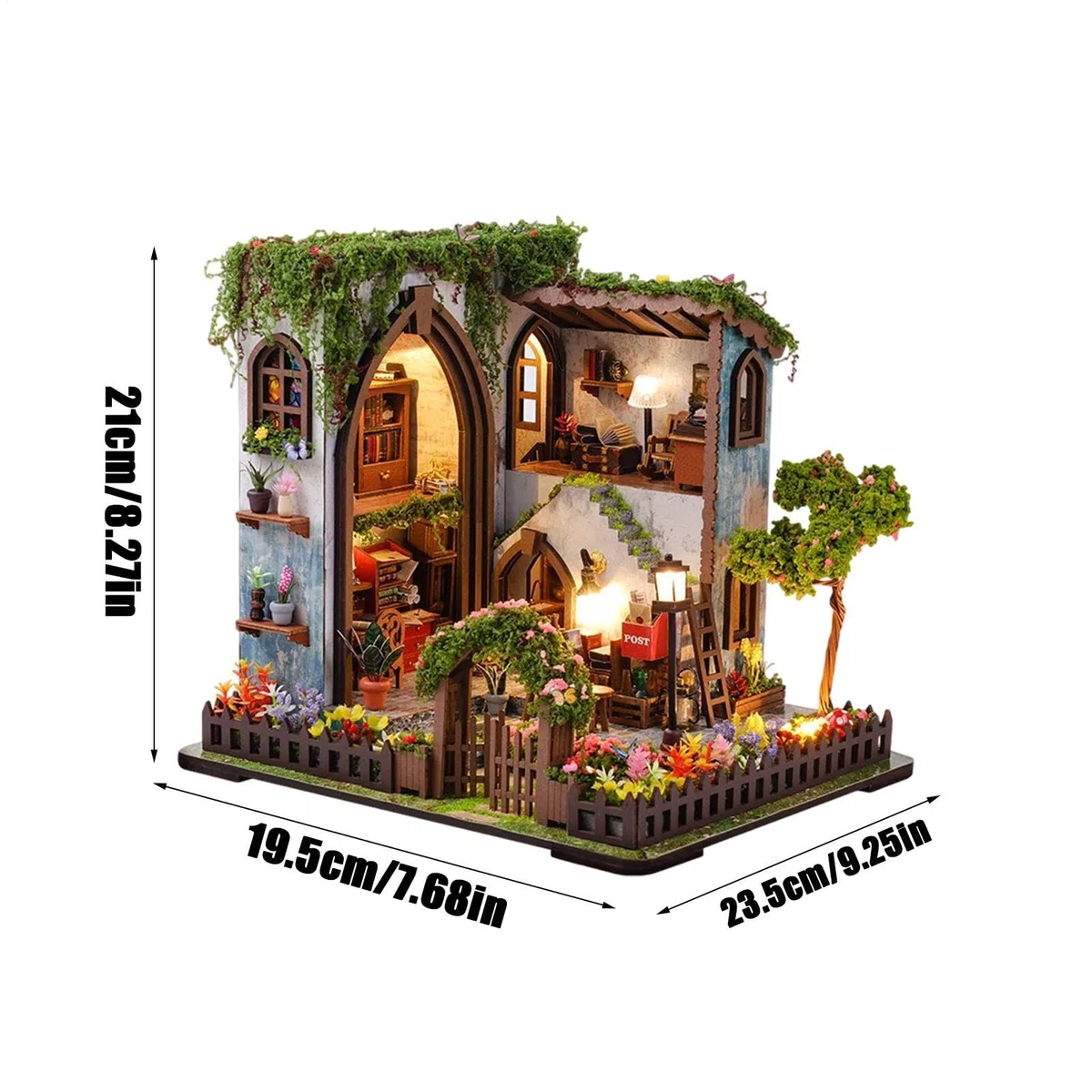 Miniaturowy zestaw do montażu dla dorosłych, ciepłe światło, realistyczny