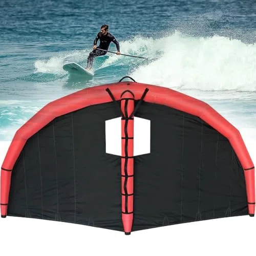 Wing Foliowy latawiec – ręczny nadmuchiwany kitesurfingowy skrzydło z torbą do przechowywania i smyczą surfingową do foliowania wiatru, surfingu i zabawy na nartach na śniegu