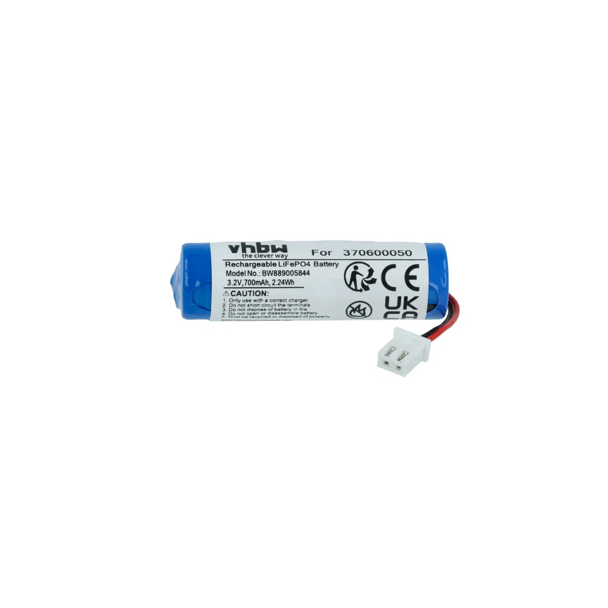 vhbw 4 baterie kompatybilne z Carrera 370181067, 370181066, 370181065 samochody wyścigowe (700mAh, 3,2 V, LiFePO4, 50 x 16 x 14 mm, JST ZH)