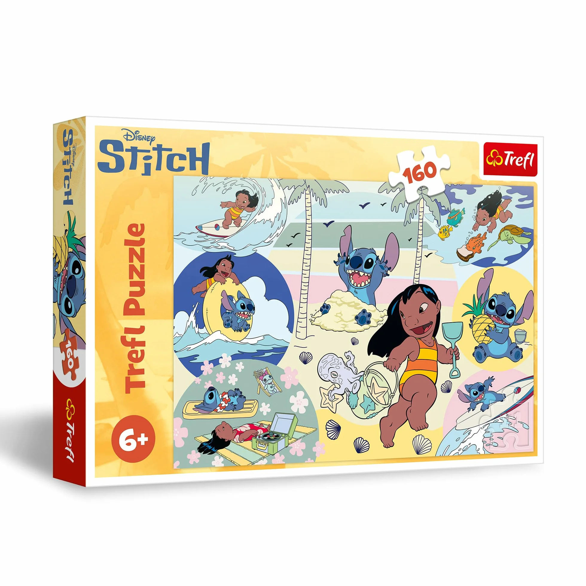 Trefl Lilo & Stitch, puzzle 160 elementów, kreatywna rozrywka z Lilo i Stitch