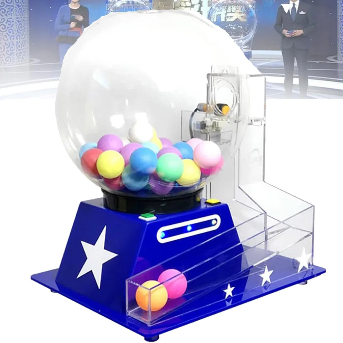 Automat do wybierania numerów kulek w maszynie loteryjnej, elektryczna maszyna do loterii, zestaw Deluxe Bingo, impreza loteryjna w bingo Szczęśliwe losowanie Zbiórka pieniędzy na loterię, działania