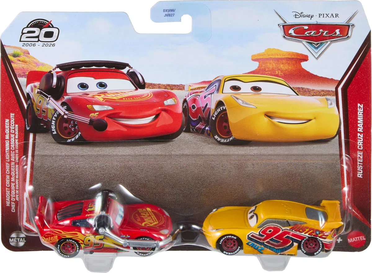Mattel Disney i Pixar Auta 2-pak pojazdów Rusteze i Cruz Ramirez