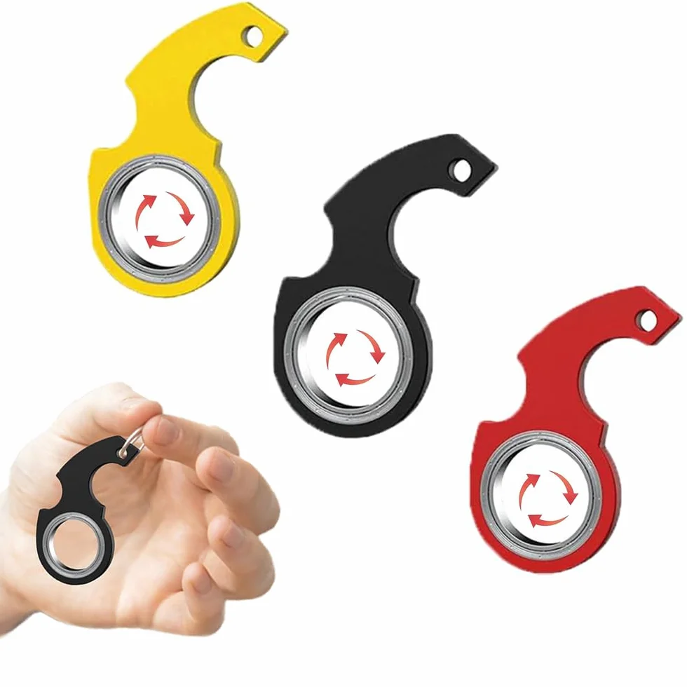 Breloczek do kluczy Fidget Spinner Zabawka, 3 sztuki